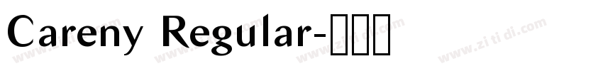 Careny Regular字体转换 Careny Regular字体转换
